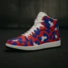 Red Camo Rush High-Top Sneakers – Loud, Fast, Unapologetic