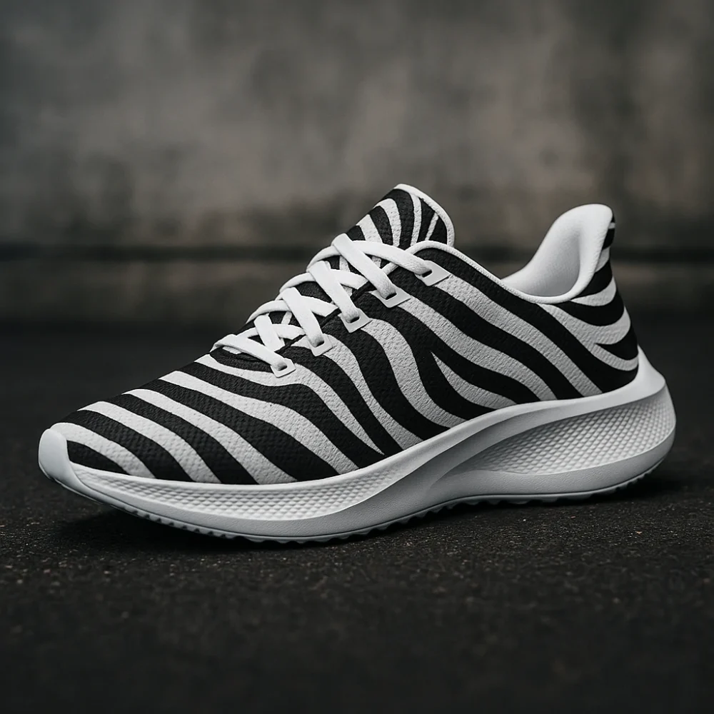 Zebra Stride Lightweight Sneakers – Bold & Wild