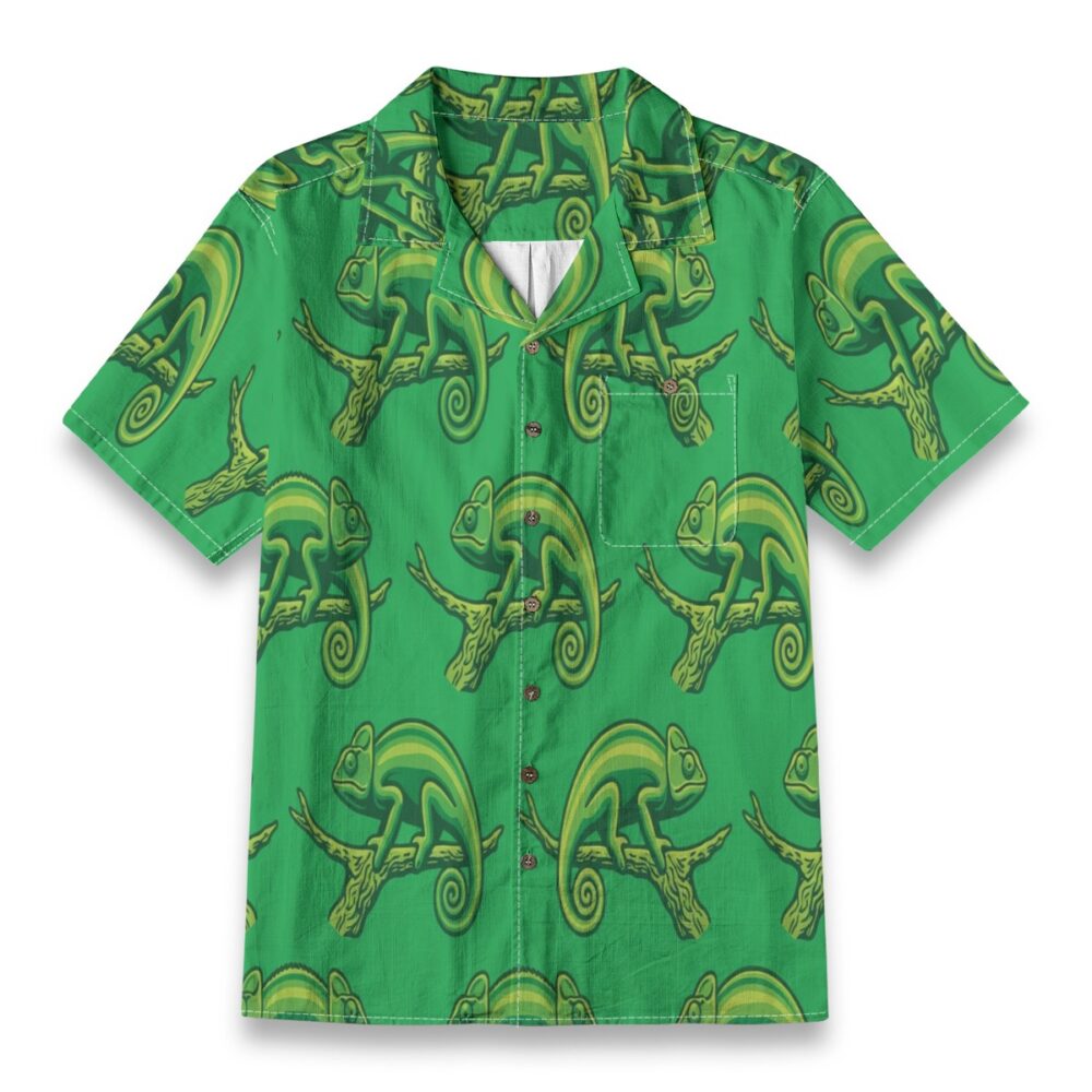 Chameleon Color Shift Jungle Aloha Shirt