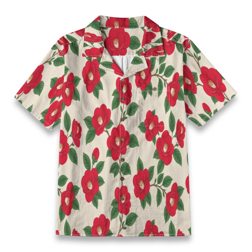 Camellia Classic Garden Floral Island Shirt
