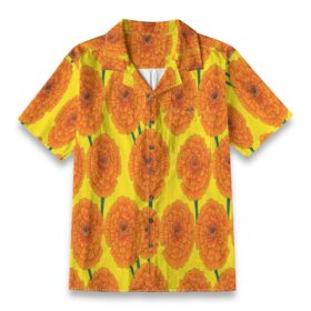 Marigold Bright Bloom Summer Tropical Shirt