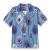 Anemone Blue Bloom Floral Resort Shirt