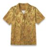 Chrysanthemum Golden Bloom Floral Aloha Shirt